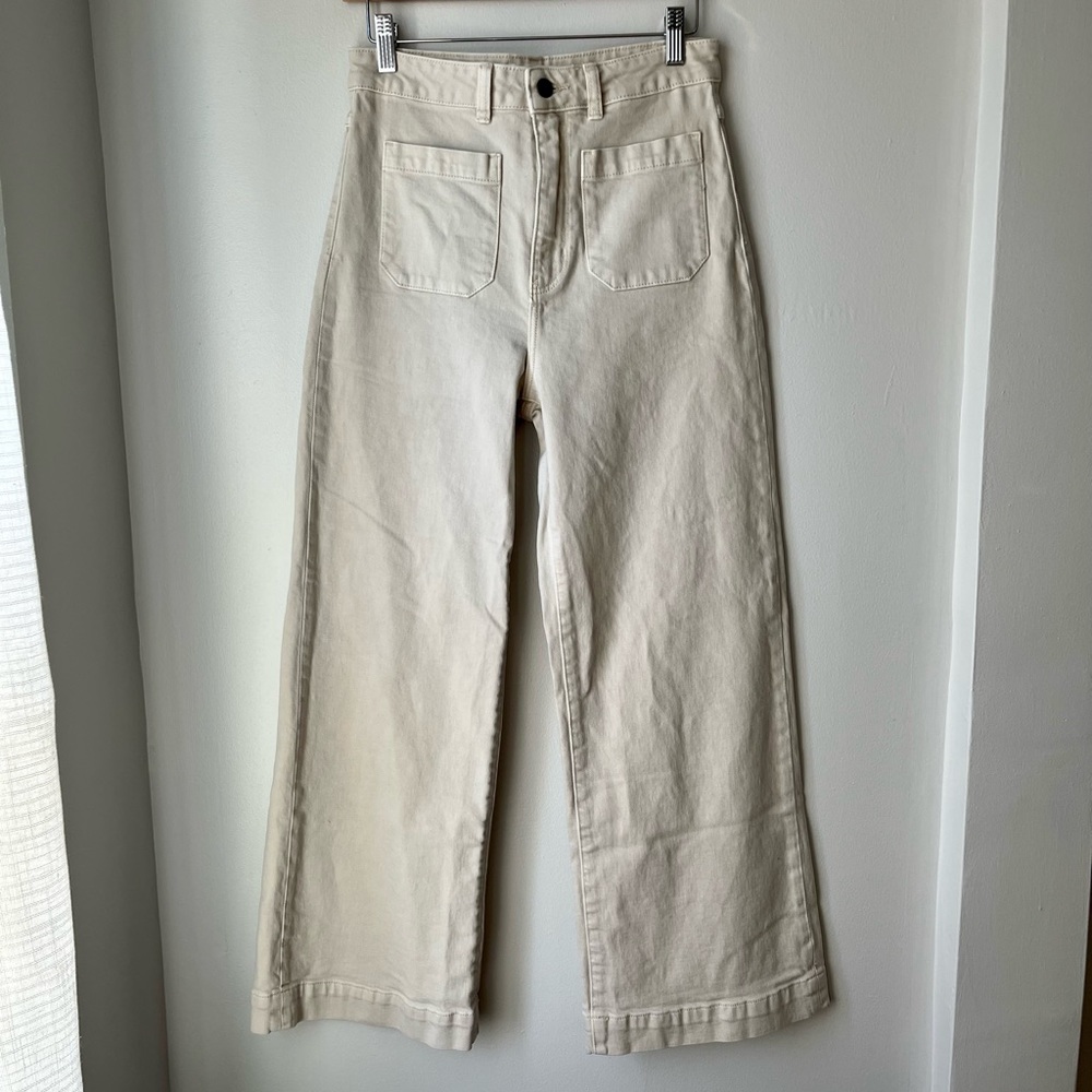 Women’s ROLLA’S Cream Sailor Pants Size 28